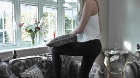 Black Cotton Leggings HD