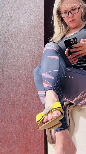 Shoeplay and Dangling From Empressbellasadica in Public