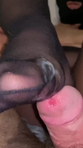 Stunning moment from &quot;Footjob with tights with seams&quot;