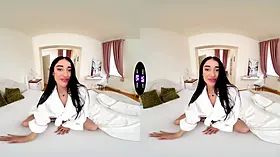 Wild ara mix up rubs her Shaved Pussy till she squirts - tmwvrnet