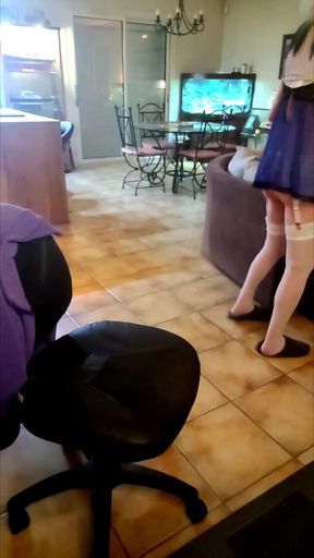 Diana swallows her thong