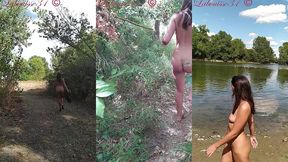 promenade au bord de la riviere