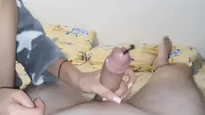 Hot girlfriend deep urethral sounding with huge dildo