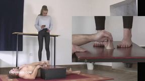 Bonnie Dolce gives a happy anding cbt to his slave PP wmv