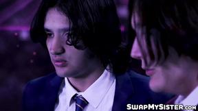 ”Innocent girls Lana Smalls & Evie Christian are  into fucking their ste”