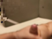 ノンケ 夜中に興奮がおさえられず オナニー ４日分が勢いよくドピュドピュ hentai masturbation JAPAN