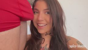 Latina Cuckolds Passionate Husband With Friend Sucking Facial Finish