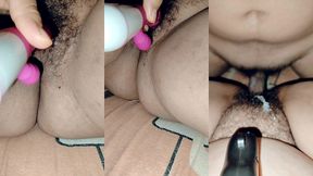 perra madura se masturba con su consolador