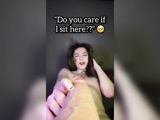 POV: a cute t-girl uses your weenie as a seat! (And it RUINS her gap!)