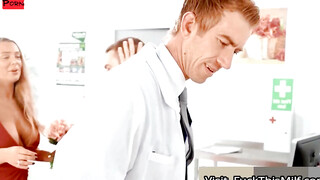 Thick Doctor Danny Warms Up Kikis Cold Feet with His Hulking Dildo