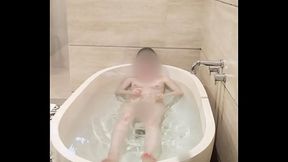 Bathing of Japanese college student