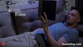 Leather Dom Binds and Punishes Sub