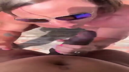 wife takes bbc on the back porch