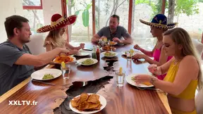 Libertines in Mexico enjoy a private orgy featuring big boobs and intense