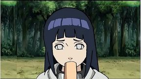 Hinata gives an amazing blowjob