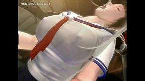 Busty Anime Cutie Enjoys Blowjob With Perky Tits And Sexy Boobs