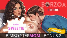 stepmom breastfeeding stepson, let his big dick cumshot and facial her while making boobjob (3d)