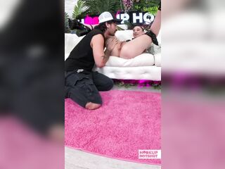 Nade Nasty Covers Hawt Dolly Paige's Face With Warm Cum!