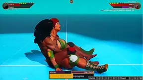 VITTORIA VS Aine O'Rackie (Naked Fighter 3D)