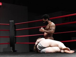 Mixed Gender Fights - Thick PAWG Submits To Pumped up BBC