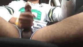 Big-cock car play by amateur pink masturbators outdoors