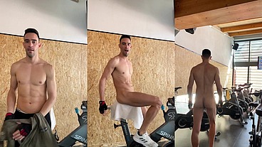 Naked Indoor Cycling at public gym