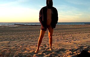 Naked at the beach