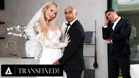 TRANSFIXED - Mind-deepthroating Trans Bride Gracie Jane Cheats With Her Dude Of Honor Just Before Her Wedding