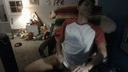 Adorable boy touches himself until he feels good
