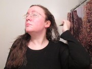Hair Journal: Combing Long Curly Strawberry Blonde Hair - Week 13 (ASMR)