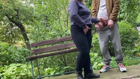 Son-in-law Loves Cumming on the Fat Sexy Ass of His Horny Mother-in-law in Jeans