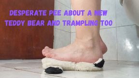 Desperate pee About a new teddy bear and trampling too