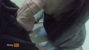 Blowjob with My Neighbor in the Entrance Cum on My Face - Nicky Mist 4K