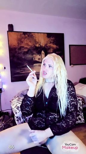 Stroking and Smoking Kylie Rey