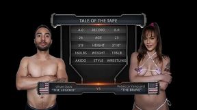 rebecca vanguard vs oliver davis mixed wrestling