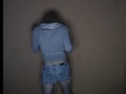 skinny Hardstyle tgirl dances on project estrogen