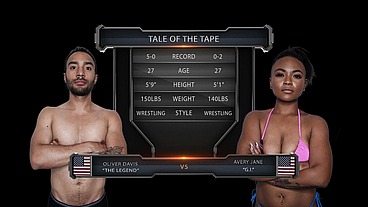 Avery Jane Vs Oliver Davis Mixed Wrestling