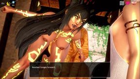 Mythic Manor V0.17 - Horny Babe Gets Wet Outside