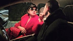 Midnight slapping in the Car. Slave arrived late at my Castle