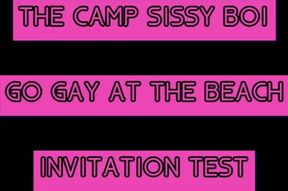 AUDIO ONLY - The Camp Sissy Boi invitation test let me know if you complete it