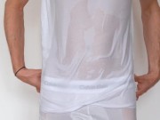 Getting My White Clothes Wet And Translucent 😉 /// Jordan Wilder