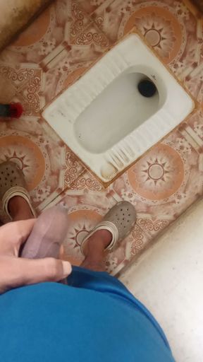 Today I went to the bathroom and punched it.