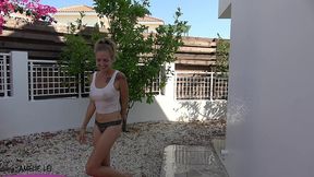 she is so needy on a hot summer day - fuck her outside in the water and cum over her face! amelie lei
