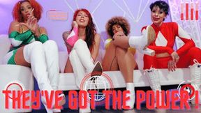 They've Got The Power! Ft Princess Onyx Kim, Goddess Fina, Goddess Sativa & Nahla Feti - 4K