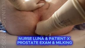 20 min BG Nurse Luna has Patient X come in for his FIRST prostate exam, watch me examine his VIRGIN ass! And then milk him for a sample in many POVs! Wearing my scrubs and surgical gloves!