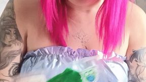 blow and sit2pop green 24inch balloon