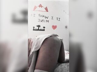 Cute Solo girl plays with her toys