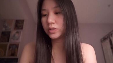 Holy ASMR goddess worships her Asian goddess tits