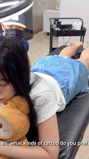 Asian Girl Love to Tattoo While Horny