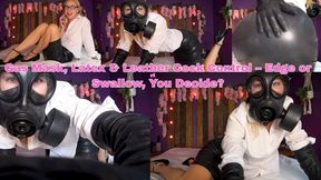 Gas Mask, Latex & Leather Cock Control – Edge or Swallow, You Decide? - WMV